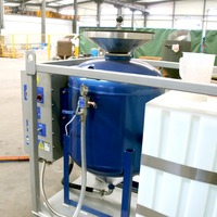 Machine de sablage humide à faible émission de poussière, sablage à l'eau pour le travail du bois, le nettoyage des plaques minces en aluminium, utilisation en usine, machine de sablage humide