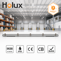 Lumière linéaire LED résistante aux intempéries avec garantie d'usine de 7 ans, 100 000 heures, valve de respiration, module LED FR4, couvercle en PC, 47W, 8300 lm, IP65, IK08