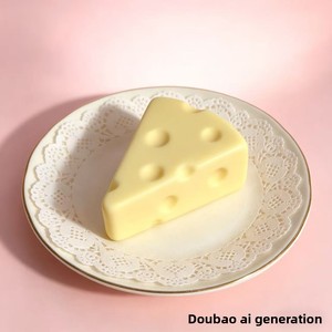 Juguete Antiestrés de PU con Forma de Queso Simulado, de Rebote Lento, para Chupar con el Dedo - Product Image 2