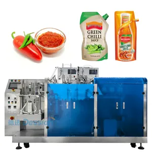 Salsa al peperoncino automatica di alta qualità salsa di soia Ketchup sacchetto pre-fatto di sigillatura macchina per beccuccio liquido macchina confezionatrice