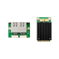Carte réseau industrielle interne MiniPCIe I210-T2 double port/RJ45 Gigabit Ethernet LAN pour serveur, en stock