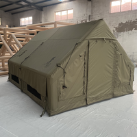 Tente de Glamping Commerciale Gonflable de 12 m² pour Achat en Gros, Tente Pneumatique Oxford Imperméable pour Complexes Hôteliers, OEM/ODM