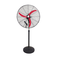 Ventilateur électrique industriel 26 pouces, ventilateur sur pied haute puissance, grand ventilateur commercial vertical pour usine, forte dissipation de chaleur, type corne de bœuf