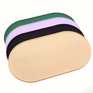 Bpa Free Grade None Spill Dog <b>Food</b> Cat Feeding <b>Mats</b> Silicone Non-Slip <b>Pet</b> Bowl <b>Mat</b> - Product Image 1