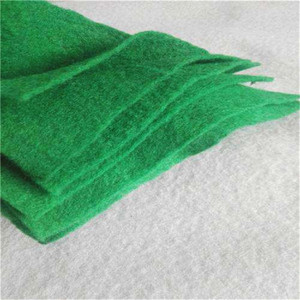 Géotextile en polyester <span class=keywords><strong>vert</strong></span>, vente directe d'usine du Shandong, anti-poussière, rétention d'humidité, fibre longue pour l'ingénierie routière - Product Image 3