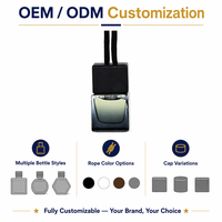 Services de personnalisation OEM, diffuseur de parfum pour voiture en verre de 8 ml, parfum longue durée, pour cadeaux d'affaires