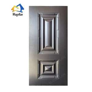 Prix bon marché <span class=keywords><strong>peau</strong></span> de porte en acier gaufré feuille de fer pressé conception plaque de panneau de <span class=keywords><strong>peau</strong></span> de porte en métal pour porte de sécurité - Product Image 3