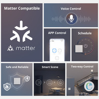 Sonoff M5 120 US Smart Matter Switch 1C 2C 3C WiFi Saklar Tombol Tekan Lampu Bekerja dengan Apple Home Remote Control melalui Aplikasi Ewelink