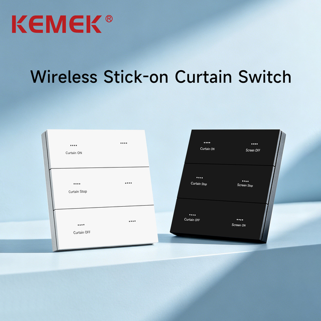 RF433 1/2 Channel Wireless Wall Switch for Motorized Blinds and Opening Closing Curtain Remote Switch