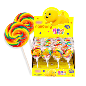 Sucettes arc-en-ciel en forme de vague, saveur fruitée, bonbons durs au lait Dragon pour la Fête des Enfants, vente en gros en vrac, boîte - Product Image 1