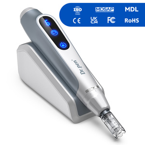 MDL Penna Derma Professionale Wireless Elettrica con Micro Aghi e Indicatore LED, Portatile per <span class=keywords><strong>Viso</strong></span> e Naso, Include Spina USA - Product Image 1