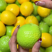 Balle anti-stress mangue croustillante, balle à presser mangue changeante de couleur, jouet sensoriel ASMR anti-stress pour enfants et adultes