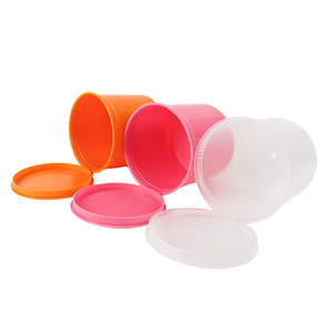 Bocaux à couvercle pop-top de rangement multicolores, flacons à couvercle pop-top résistants aux enfants, flacons à pilules à ouverture par pression avec couvercle à charnière - Product Image 1