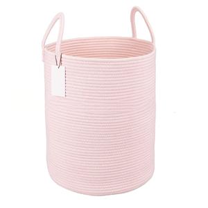 Fait <span class=keywords><strong>à</strong></span> la main ferme durable avec poignée pour salon salle de bain <span class=keywords><strong>panier</strong></span> <span class=keywords><strong>à</strong></span> <span class=keywords><strong>linge</strong></span> <span class=keywords><strong>en</strong></span> <span class=keywords><strong>osier</strong></span> coton tissé <span class=keywords><strong>panier</strong></span> - Product Image 2