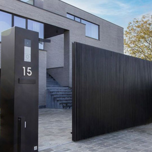 <span class=keywords><strong>Porte</strong></span> battante automatique en aluminium <span class=keywords><strong>de</strong></span> style européen moderne en fer forgé, portail motorisé rapide pour entrée <span class=keywords><strong>de</strong></span> villa extérieure, hôtel - Product Image 1