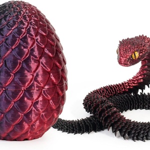 Best-Selling Jinccai Custom 3D Printed Plastic Easter Viper Egg Toy Novelty Gift Children Stress Reliever Decorative Boys Girls - Product Image 1