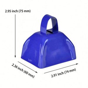 Campanas de Metal Tradicionales para Fiestas Pequeñas con Logotipo Personalizado, Impresas con Serigrafía, con Asa, Duraderas, Ligeras, Sonido Fuerte, 3 Pulgadas - Product Image 2