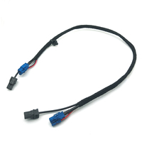 Kabel kamera belakang LVDS Otomotif wanita, 4 + 2 PIN kode HSD C perempuan Ke perempuan dengan catu daya
