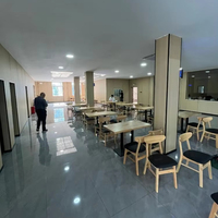 Structure modulaire en acier préfabriquée, restaurant, café, bar, salle à manger, café, bâtiment commercial en métal, kit de conception personnalisée
