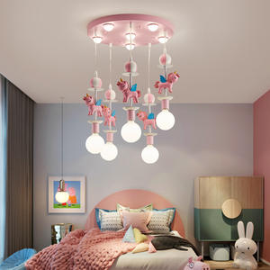 Lustre pour <span class=keywords><strong>chambre</strong></span> d'enfant, dessin animé créatif, lampe de <span class=keywords><strong>chambre</strong></span> pour garçon et fille, princesse, style simple nordique, lampe de <span class=keywords><strong>chambre</strong></span> de bébé - Product Image 4