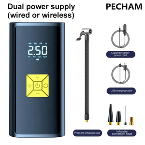 다기능 유선 무선 12v 디지털 자동차 자전거 오토바이 타이어 휴대용 자동 타이어 팽창기 자동차 공기 펌프 - Product Image 5