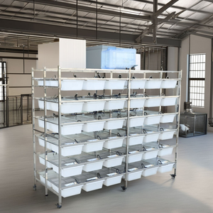 Luxe 304 acier inoxydable maille métallique Double face Cages d'élevage modernes Simple classique robuste point plastique souris Rat souris - Product Image 1