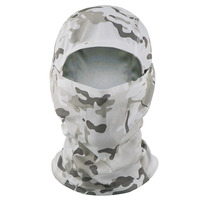 Cagoule de moto intégrale camouflage respirante imperméable unisexe pour l'extérieur et la protection solaire