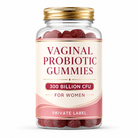 Gummies Probiotiques Vaginales 300 Milliards d'UFC - Équilibre du pH et Soutien Digestif pour Femmes, Marque Privée