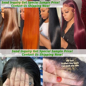 Perruques en cheveux humains vietnamiens bruts, Perruque Lace Front HD 13x6 sans colle, Perruque Lace Frontale Complète 360, Ligne de cheveux naturelle pré-épilée, Cuticule - Product Image 3