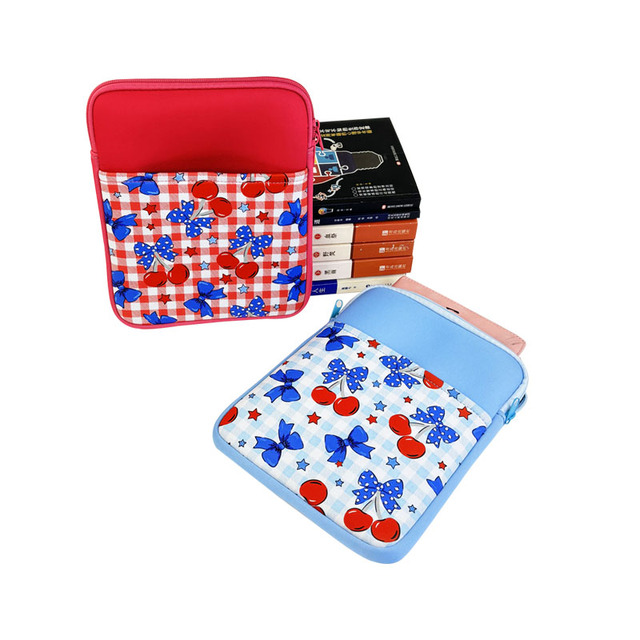 Sublimation Neoprene Book Sleeve With Zipper Notebook Case for Ipad