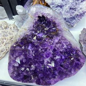 Gros morceaux bruts de grappe d'améthyste de haute qualité <span class=keywords><strong>grande</strong></span> <span class=keywords><strong>pierre</strong></span> de cristal de guérison naturelle pour la décoration - Product Image 2