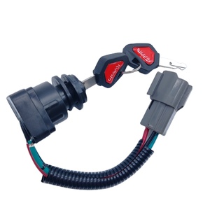 Interrupteur d'allumage d'excavatrice pour <span class=keywords><strong>Kubota</strong></span> U15 20 30 35 Kx155 161 interrupteur à clé de démarrage serrure de porte électrique - Product Image 1