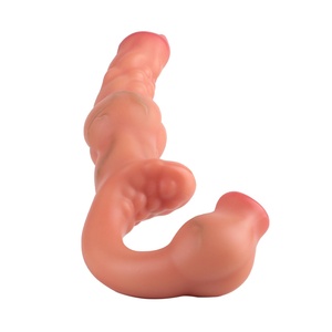 CF-S9134 Strap-On G-Spot Dildo <b>Vibrator</b> Realistic Double-End Vagina <b>Vibrating</b> Butt Plug Anal Sex Toys for Women Lesbians Couples - Product Image 4