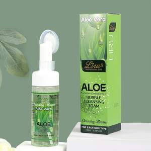 Démaquillant Liru à l'Aloe Vera 150 ML, Nettoyant <span class=keywords><strong>Visage</strong></span> Moussant Soin Peau avec <span class=keywords><strong>Brosse</strong></span> - Product Image 2