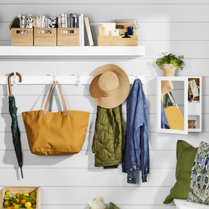 Panier à courrier en rotin divisé pour contenir des lettres et tout - Product Image 1