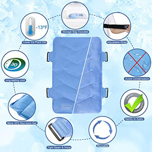 Paquete de <span class=keywords><strong>Gel</strong></span> Reutilizable para Aliviar el Dolor, Envoltura Térmica para Espalda, Hombros, Cuello, Espalda, Cadera, Alivia el Dolor Líquido Frío - Product Image 3