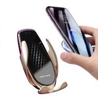 Chargeur de téléphone sans fil à induction automatique pour voiture, support de charge rapide, accessoire intelligent portable pour véhicule, modèle V3