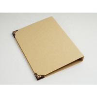 Porte-menu A4 en cuir PU à 9 anneaux de la marque Yimi, fabricant de haute qualité pour les cafés et restaurants, 2 pages