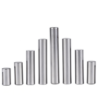 Tige d'axe creux en acier GCr15 de 12 mm à 150 mm avec roulement pour vérin pneumatique, haute dureté, nickelée