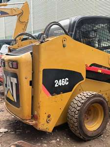 Chargeur sur pneus d'occasion CAT246C Caterpillar 246C 277c 246d Mini machines de construction Petite chargeuse compacte sur pneus prête à être expédiée - Product Image 4