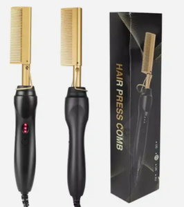 Los panales calientes más populares y <span class=keywords><strong>Curlin</strong></span> 500 grados plancha plana Etiqueta Privada alisador de pelo rápido presionando peine caliente eléctrico - Product Image 6