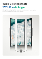 Écran numérique LCD Android de 28 pouces pour étagère de magasin, affichage numérique étiré pour ascenseur, 500 nits