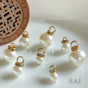 Vente en gros d'usine, pendentif en perles ABS, accessoires vestimentaires, tirette de <span class=keywords><strong>fermeture</strong></span> éclair décorative - Product Image 3