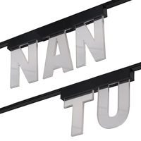 Lettres magnétiques lumineuses personnalisées pour enseignes publicitaires intérieures de bureau, logo, alphabet, piste magnétique