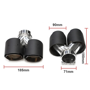 Punta de escape de fibra de carbono cuádruple SYPES para BMW F10 F11 <span class=keywords><strong>535d</strong></span> 535i 640i 640d hasta <span class=keywords><strong>G30</strong></span> G31, boquilla de sistema de escape de coche - Product Image 3
