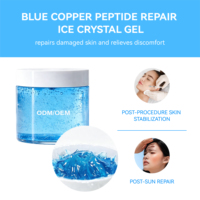 Masque Rafraîchissant en Gel Cristal de Glace GHK-CU 100g Qualité Salon pour Soins Post-Soleil et Réparation Faciale Marque Blanche Vente en Gros