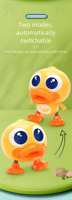 Jouet de bain canard mécanique transformable en plastique pour bébés de 0 à 24 mois, mignon jaune, interactif, cadeau pour jeux aquatiques
