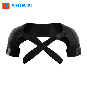Shiwei Shoulder Support Adjustable Compression Breathable Unisex For <b>Badminton</b> All Seasons Black - Product Image 5