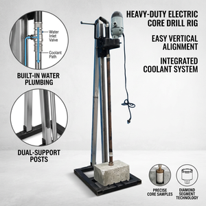 Machine de forage de puits d'eau électrique portable 1800W, profondeur 60m, avec système de forage à noyau, pour usage domestique, agricole et de jardin - Product Image 1