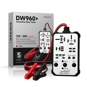 Testeur de relais automobile DW960 12V 24V 4 broches 5 broches universel avec 5 prises de test Outil de diagnostic - Product Image 1